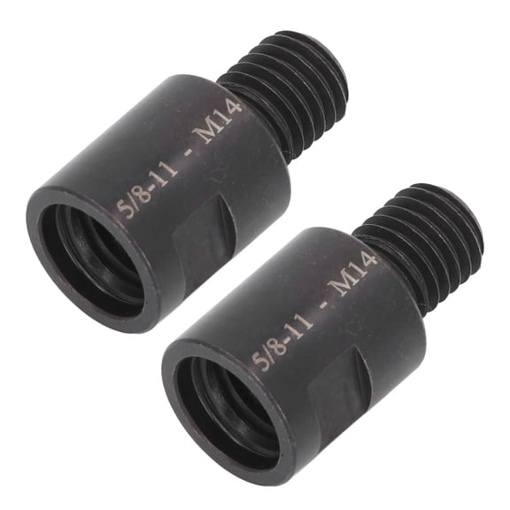 Riousery 2Pcs Angle Grinder Adapter Kit, 5/8-Inch-11 Male to M14 Female Converter, Interface Thread Connector, Polisher Drill Bit Connecting Tool