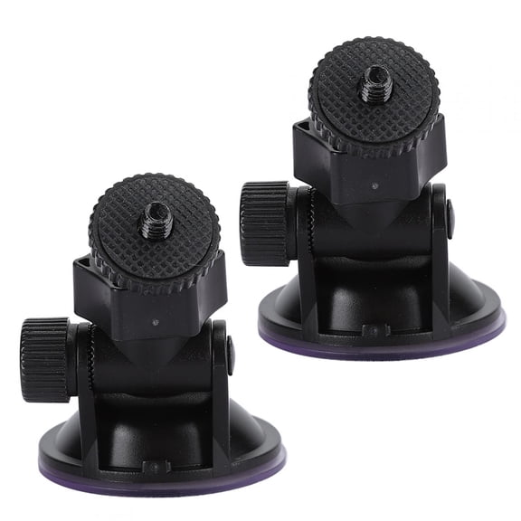 Riousery 2Pcs Driving Recorder Car Bracket 55mm Suction Cup 360 Degree Rotating Windshield Mount
