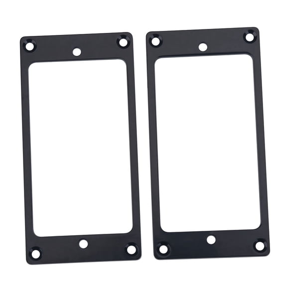 Riousery 2Pcs Metal Humbucker Pickup Frame Mounting Rings Replacement Parts for Electric Guitars (Black)