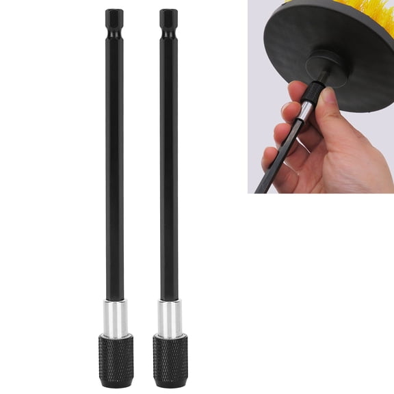 Riousery 2Pcs Quick Release Hex Screwdriver Drill Bit Extension Rod 5.9 in / 150mm Self-Locking for Electric Drill