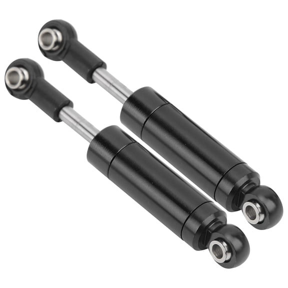 Riousery 2Pcs RC 72mm Springless Shock Absorber Aluminum Alloy Damper for TRAXXAS SLASH 2WD 1/10 Scale RC Car Upgrades Black