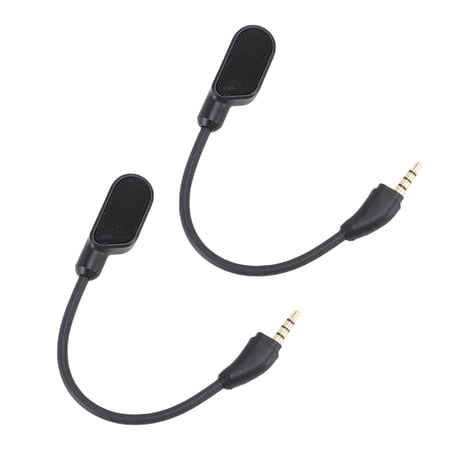 Riousery 2Pcs Replacement Gaming Headset Microphone Fit for HyperX Cloud III Wired Headphones Noise Cancelling Detachable Mic