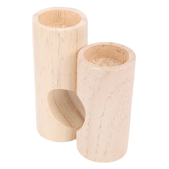 Riousery 2Pcs Tea Light Candle Holder Unity Heart Shaped Decorative Wood Tealight Set for Table Centerpiece Home Decor (5.91 in / 15 cm)