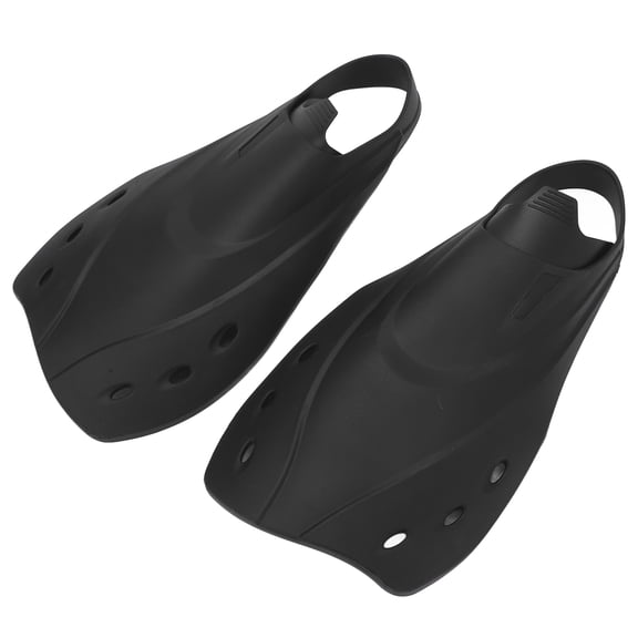 Riousery 2Pcs Unisex TPR Short Fins for Swimming and Diving - Black 13.0 inches / 33 cm [cite: 7, 8, 11]