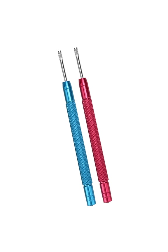 2Pcs Watch Hands Lever Needle Lifting Removing Tool, Alloy Steel Watch Repair Accessory, Red Blue (3.74 inches / 9.5 cm)