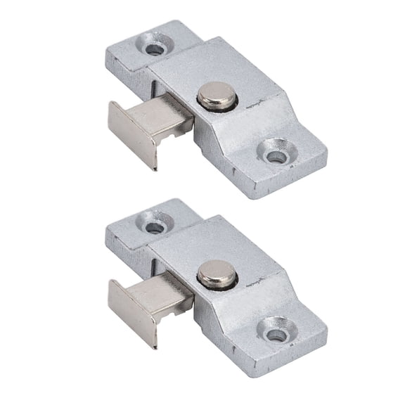 Riousery 2Set Latch Lock Folding Window Door Bolt Anti-Theft Security Stainless Steel Window Buckle Frameless Latch Lock for Casement Windows and Home Security, Hole Distance 1.7 inches / 42 mm