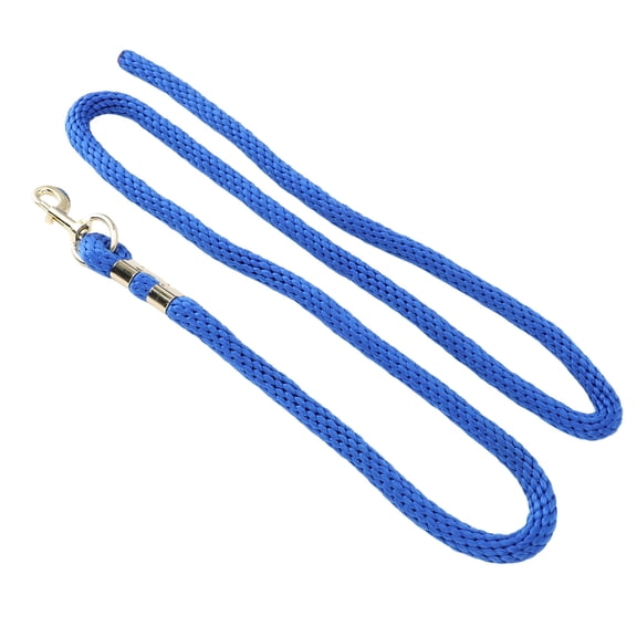 Riousery 2m / 78.74 inches Horse Lunge Line Anti Breakage Rope Anti Slip Grip Training Rope with Hook for Walking Handling Navy Blue