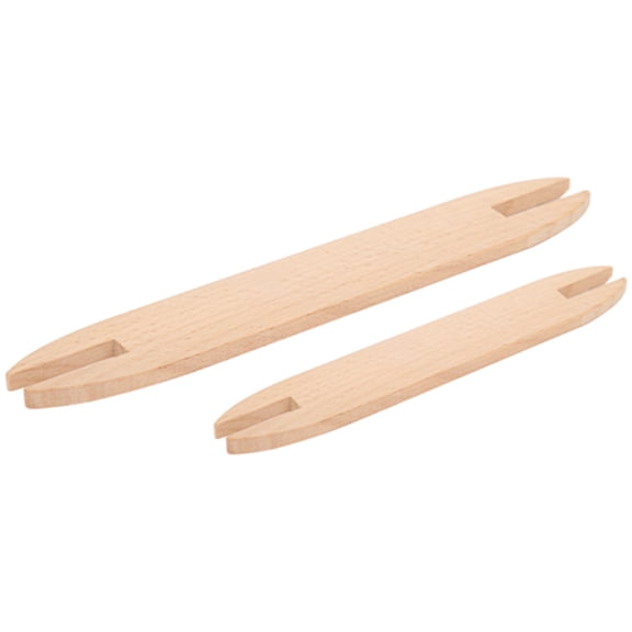Riousery 2pcs Beech Wood Weaving Shuttle DIY Sweater Scarf Tapestry Weaving Accessories (Large 11.8 in / 30 cm, Small 5.9 in / 15 cm)