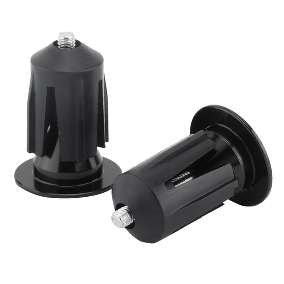 Riousery 2pcs Bicycle Bar End Plugs Bike Handlebar End Caps Plugs Expanding Adjustable Locking Caps for Road Bike Mountain Bike Black (0.6 - 0.8 inches / 15.9 - 21.4 mm)