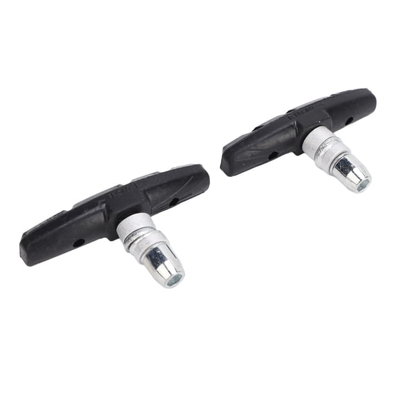 Riousery 2pcs Bike Brake Pads Bicycle V-Brake Blocks Kit for MTB Mountain Road Bikes Low Noise Anti-Skid Rubber Universal Replacement Components, Durable Accessories for Safe Riding