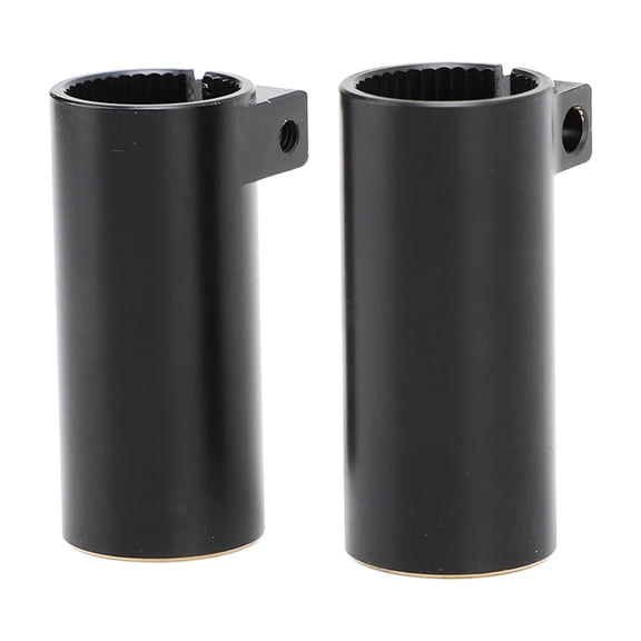 Riousery 2pcs Black Coating Brass Rear Axle Sleeve Weight Increase Adapter RC Car Accessory Toy Replacement Parts for SCX10 II AR44 Models (3.15 inches / 8.00 cm)