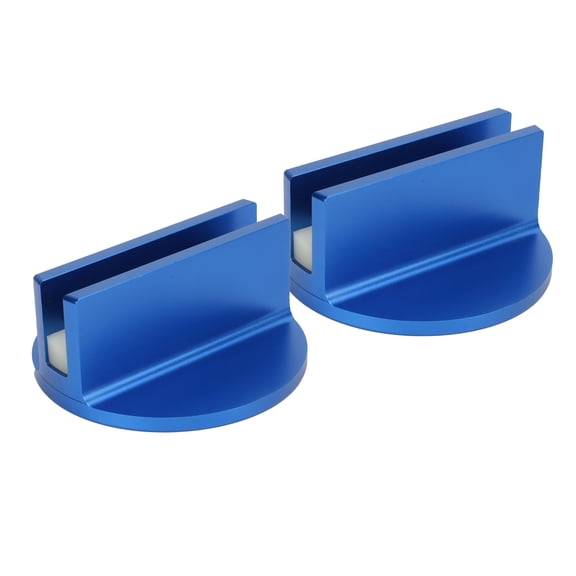 Riousery 2pcs Magnetic Jack Pad Aluminum Universal Pinch Weld Frame Rail Adapter for Most Pinch Weld At Least 3 Inches / 7.6 cm Blue Heavy Duty Tools