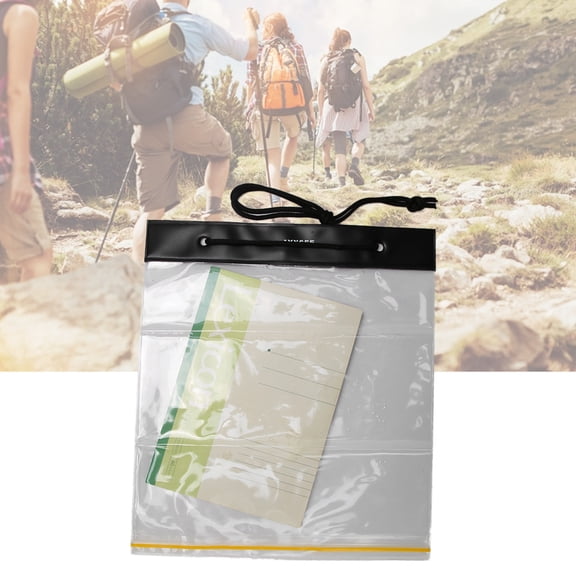 Riousery 2pcs Multifunctional Waterproof Transparent Pen Bag Storage Map Holder Clear Pouch