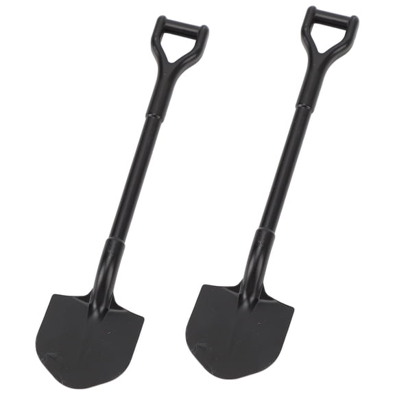 Riousery 2pcs Shovel Simulation Accessories Decoration RC Shovel Tools for 1/10 1/24 1/18 RC Crawler Car (4.1 inches / 105 mm)