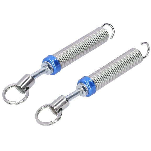 Riousery 2pcs Trunk Lifting Spring Adjustable Automatic Auto Tail Boot Lid Rising Lowering Remote Open Device Silver Blue (16-24 cm / 6.29-9.44 inches)