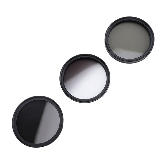 Riousery 3 in 1 Camera Filter Kit ND8 CPL GND Filter Set Replacement Neutral Density Circular Polarizing Graduated ND Filter Professional Photography Lens Protection Accessories (49mm / 1.9in)