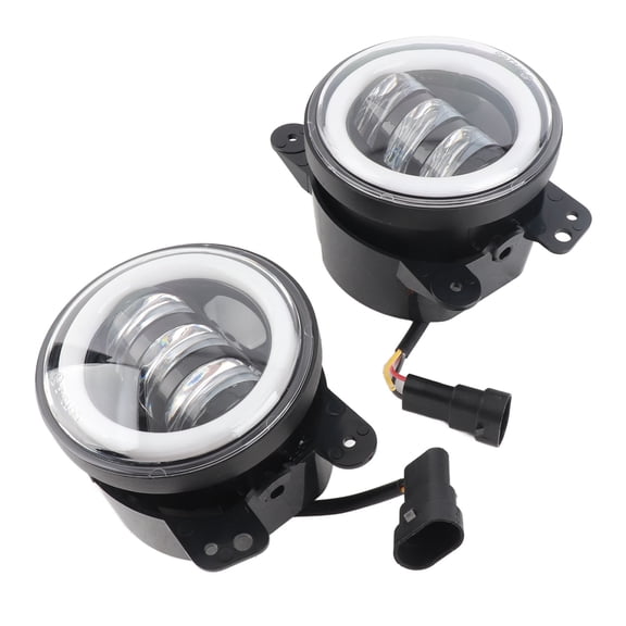 Riousery 3.5in LED Fog Spotlight 120W Super Bright Driving Lamp IP67 Universal 2 Pack (8.89 cm)