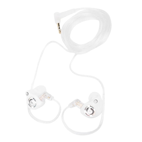 Riousery 3.5mm Wired Earbuds HiFi In-Ear Monitor Headphones, Super Linear Drive Unit, Detachable 2-Pin Cable, Compatible with PC, PS4, PS5, Nintendo Switch, White (47.24 inches / 120 cm)