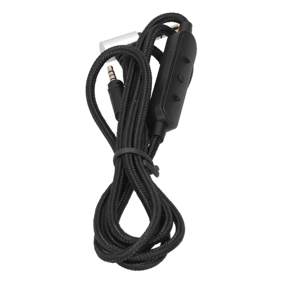 Riousery 3.9ft / 1.2m Headphone Audio Cable with In-Line Volume & Microphone Control, Premium Braided Replacement Auxiliary Cord Compatible with Sennheiser Momentum Headset, Black