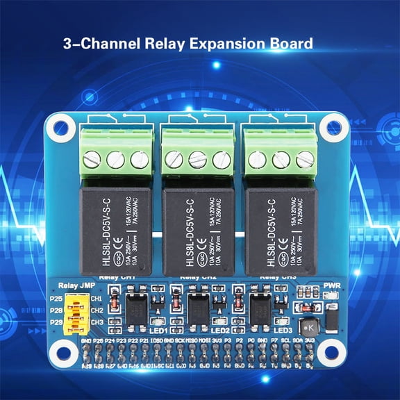 Riousery 3-Channel Relay Expansion Board for Raspberry Pi A+/B+/2B/3B/3B+