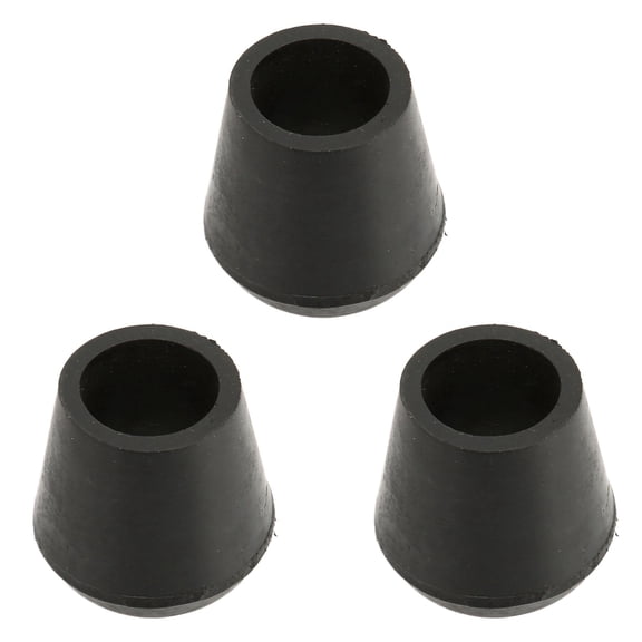 Riousery 3 PCS Crutch Tips 0.87 inches / 22mm Inner Diameter Rubber Material Built in Copper Plate Walking Cane Tips for Replacement