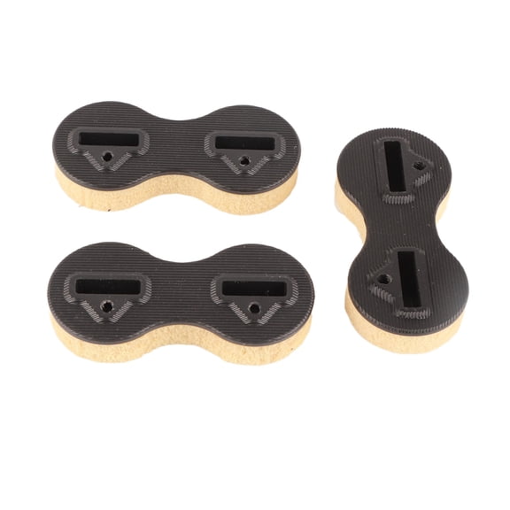 Riousery 3 Pcs Surfboard Fin Box Round Cup Shape PVC Nine Zero Degree Side Surfboard Fins Plugs for Surfing Surf Board Box Replacement Kit with Screws