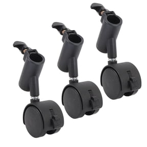 Riousery 3-Piece Light Stand Wheels with Brake, 16mm / 0.63 inch 360-Degree Rotating Tripod Swivel Casters