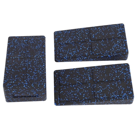 Riousery 3 Pieces Squat Wedge Block Calf Stretcher Slant Board for Plantar Fasciitis Relief, Adjustable Heel Elevated Leg Stretching Board for Yoga, Fitness, Black Blue (12.2 inches / 31 cm)