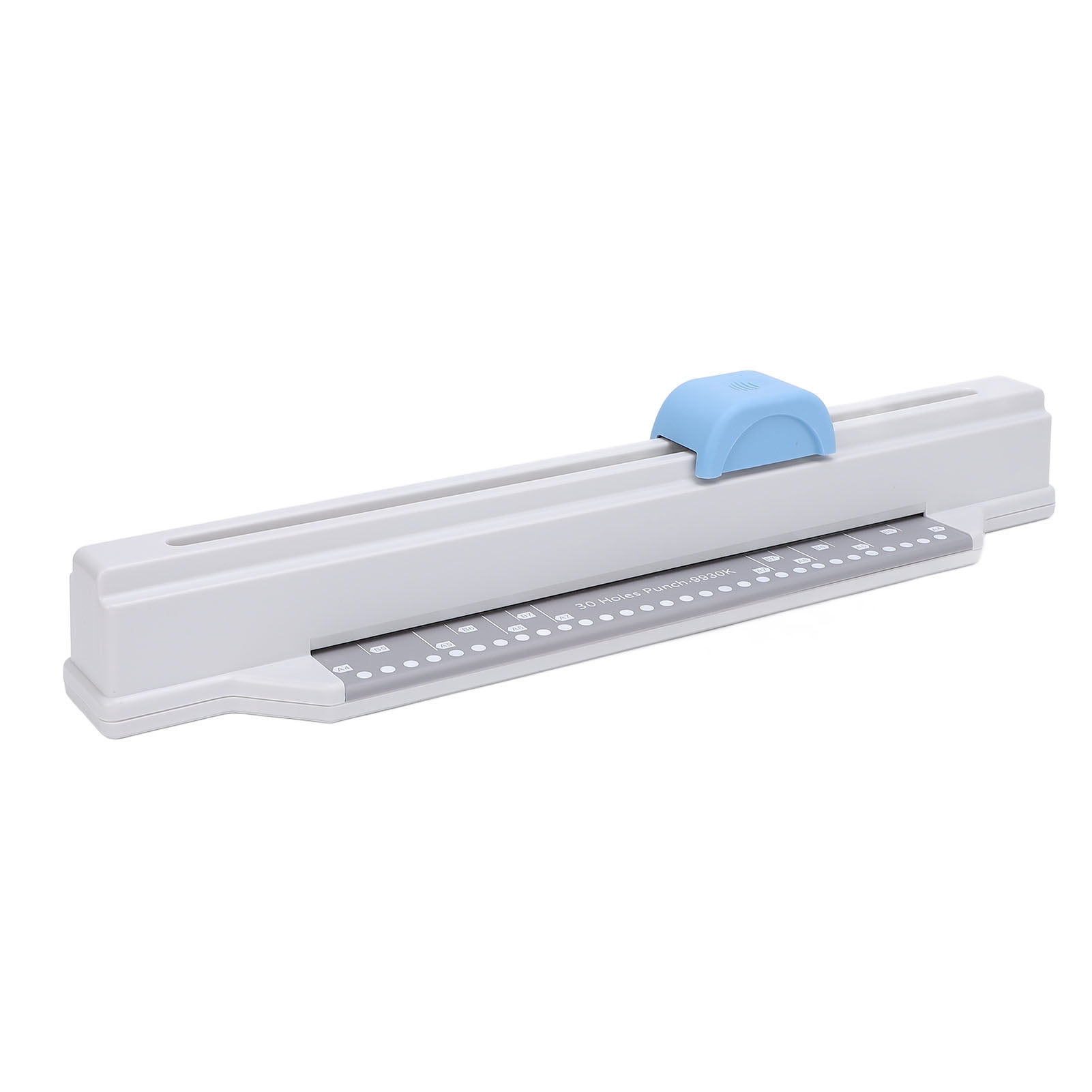 Riousery 30 Hole Punch 5 Sheet Capacity Hand Push Loose Leaf Paper Binding Punch for A4 B5 A5 B6 A6 B7 A7, Black, 18.5 inches / 47 cm