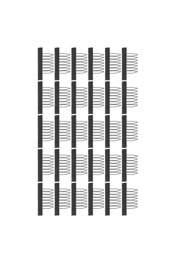 30 Pcs Wig Comb Clips Stainless Steel 7-Teeth Cap Extensions 1.5in Black [cite: 7, 8, 11]