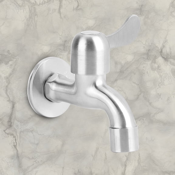 Riousery 304 Stainless Steel Single Lever Wall-Mounted Faucet for Kitchen, Laundry and Garden