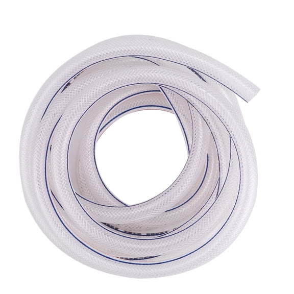 Riousery 315 inches / 800 cm Clear PVC Braided Flexible Tube Garden Irrigation Hose with 0.31 in / 8 mm Inner Diameter, Anti-Kink Heavy Duty Water Pipe for Agriculture and Industrial Use