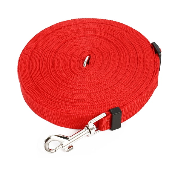 Riousery 32.8 ft / 10 m Adjustable Dog Long Leash Portable Training Rope for Large Dogs Red