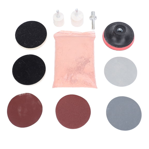 Riousery 32Pcs Car Glass Polishing Set for Automotive Windshields Wiper Blade Glass Table Window Watch Polish Kit Multifunctional Scratch Remover 230g (8.11 oz)