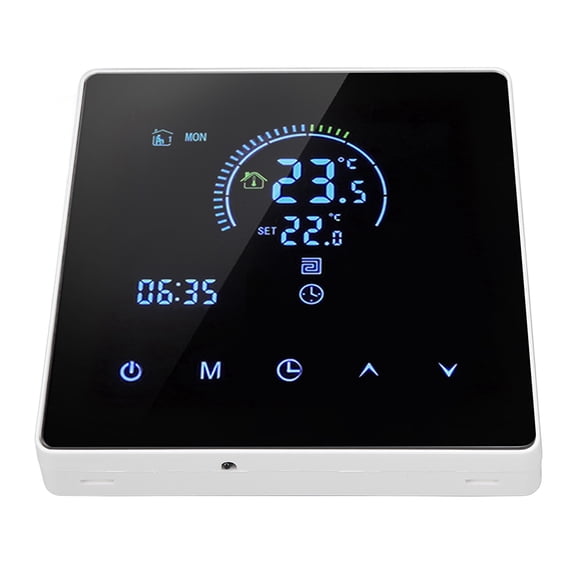 Riousery 3500W Maximum Power LCD Digital Temperature Controller with 5 to 60 Degrees Celsius Setting, Smart Tuya APP Compatible Water Heating Thermostat for Home, AC90V-240V Normal Type