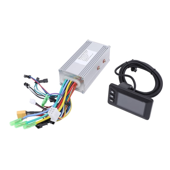 Riousery 36V 48V 60V 1000W 38A 3 Mode Sine Wave Controller with LCD Display Electric Bike Brushless Motor Controller Display Upgrade Kit for Mountain and Commuter Bikes (6.69 inches / 17.0 cm)