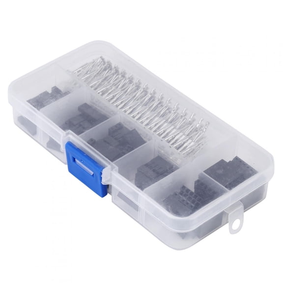 Riousery 370pcs Wire Jumper Pin Connector Housing Terminal Kit and M/F Crimp Pins 18-26AWG 5.12 inches / 13 cm