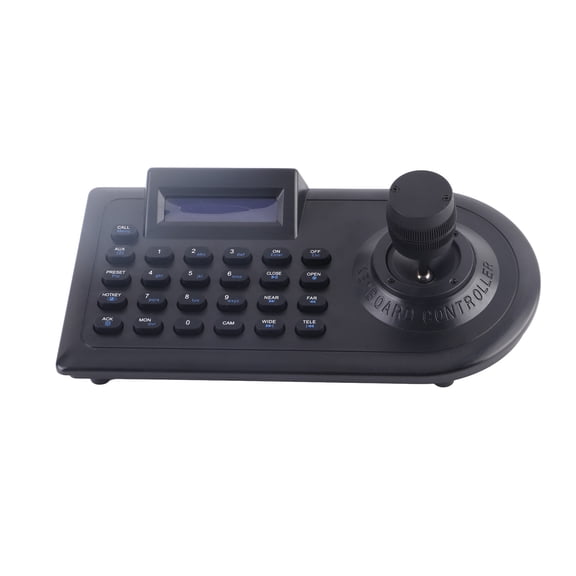 Riousery 3D PTZ Camera Joystick Controller with LCD Display, Compatible with PELCO D/P and AD Protocols, 100-240V UK Plug for Security Surveillance