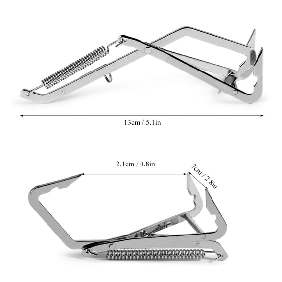 Riousery 3Pcs Crab Grabbers Pike Traps Lures Fishing Traps Pike Fishing Hooks Crab Grabbing Tool Clamps, Anti-Corrosion Stainless Steel, 5.1 inches / 13 cm