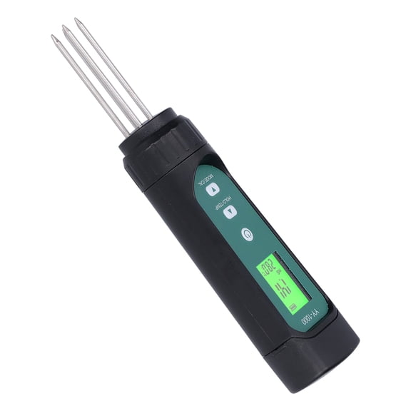 Riousery 3in1 Soil Tester Digital EC Temperature Moisture Meter with LED Display for Outdoor Garden Yard Orchards
