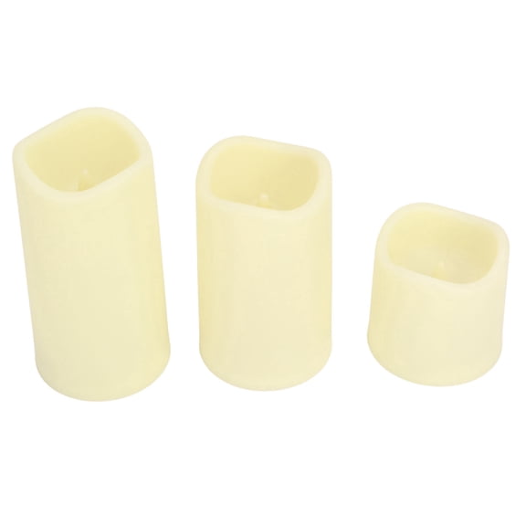 Riousery 3pcs LED Candle Light Timing Multi Modes Electronic RGB Flameless Candles with Remote Control Perfect for Wedding Party Birthday Festival Indoor Home Decor