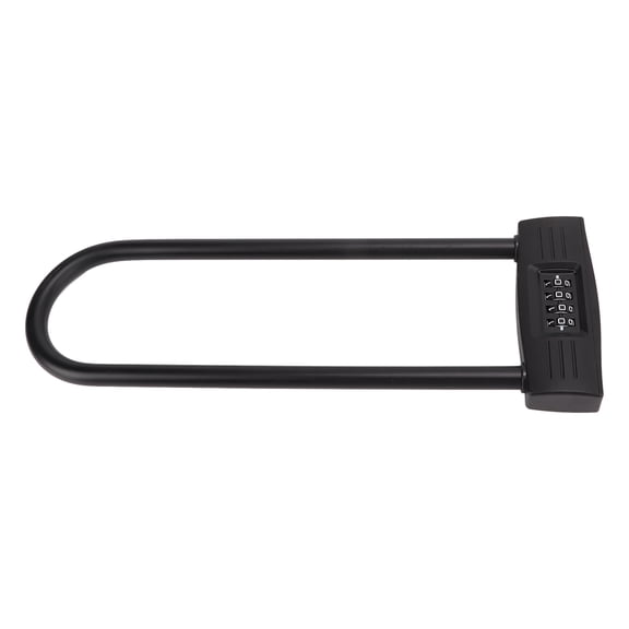 Riousery 4 Digit Combination Bike U Lock Heavy Duty Anti Theft Long Shackle Bicycle Padlock for Motorcycle Scooter