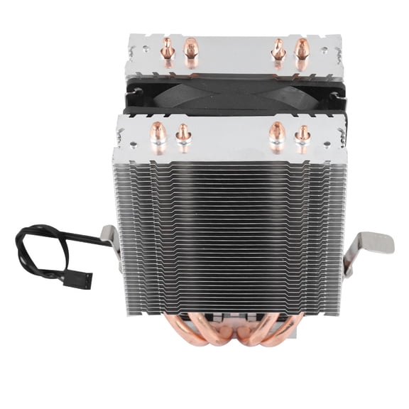 Riousery 4 Heat Pipe CPU Cooler Fan Radiator Heat Sink for Intel LGA 1366 1155 775 AMD AM2 AM3 White Blades