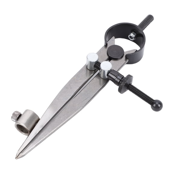 Riousery 4-Inch Wing Divider Adjustable Lockable Leather Compass Spring Divider Caliper with Pen Holder for Woodworking Metalworking Geometry Drafting and Drawing Measuring Tool (4 in / 10.16 cm)