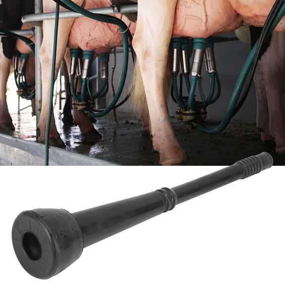 Riousery 4 Pcs Black Rubber Liners Accessories for Cow Milking Machine Simply Installation Dairy Farm Equipment Replacement Parts Small Animal Supplies Heavy Duty Model 295