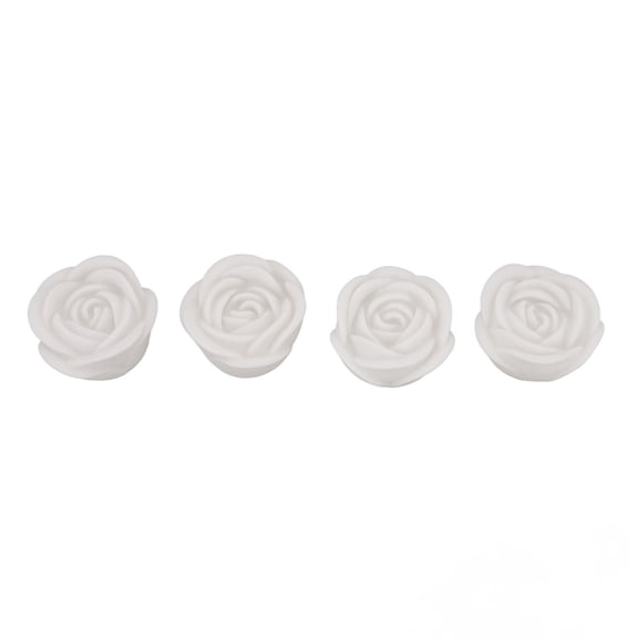 Riousery 4 Pcs LED Rose Candle Light Flameless Smokeless Colorful LED Decorative Light for Bars Cafe Weddings Family Gatherings (1.5 inches / 3.9 cm)