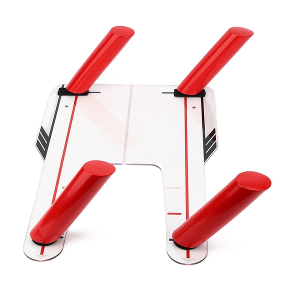 Riousery 4 Speed Rods Golf Trainer Mirror Trap Base Swing Training Exerciser Practicing Equipment (18.1 inches / 46 cm)