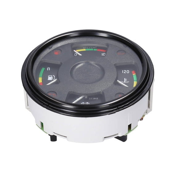 Riousery 4-in-1 Car Instrument Assembly, Multi-Functional Automotive Fuel Gauge, Oil Pressure Gauge, Water Temperature & Voltmeter, 12V Dash Dashboard Meter Cluster, 5.9 inches / 15.0 cm