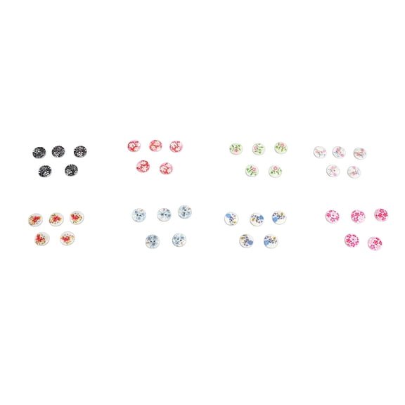 Riousery 40Pcs 15mm Natural Shell Button 2 Hole Waterproof Decorative Sewing Buttons Set for Clothing Shirts Knitting Sweaters DIY Crafts Projects 0.59 inches / 15 mm Diameter Replacement Accessory