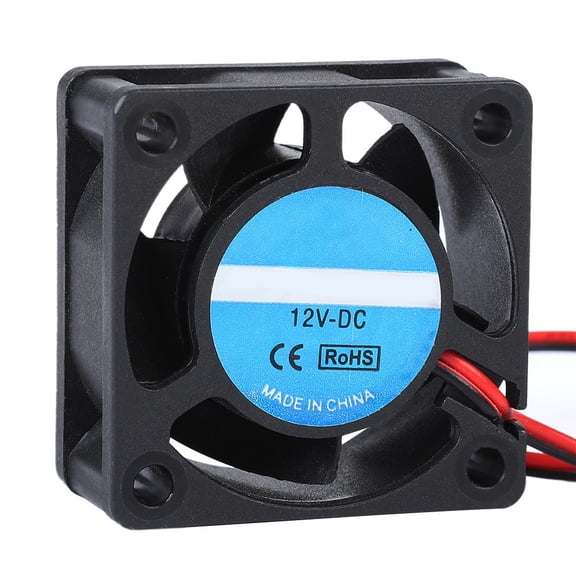 Riousery 40x40x19mm (1.5 x 1.5 x 0.7 inches) DC 12V 0.15A 4020 Cooling Fan with Sleeve Bearing for 3D Printer Accessories Black[cite: 1]